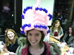 Balloon Bday Cake Hat